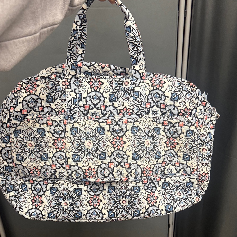 Vera Bradley Blue and Pink Floral Travel Bag